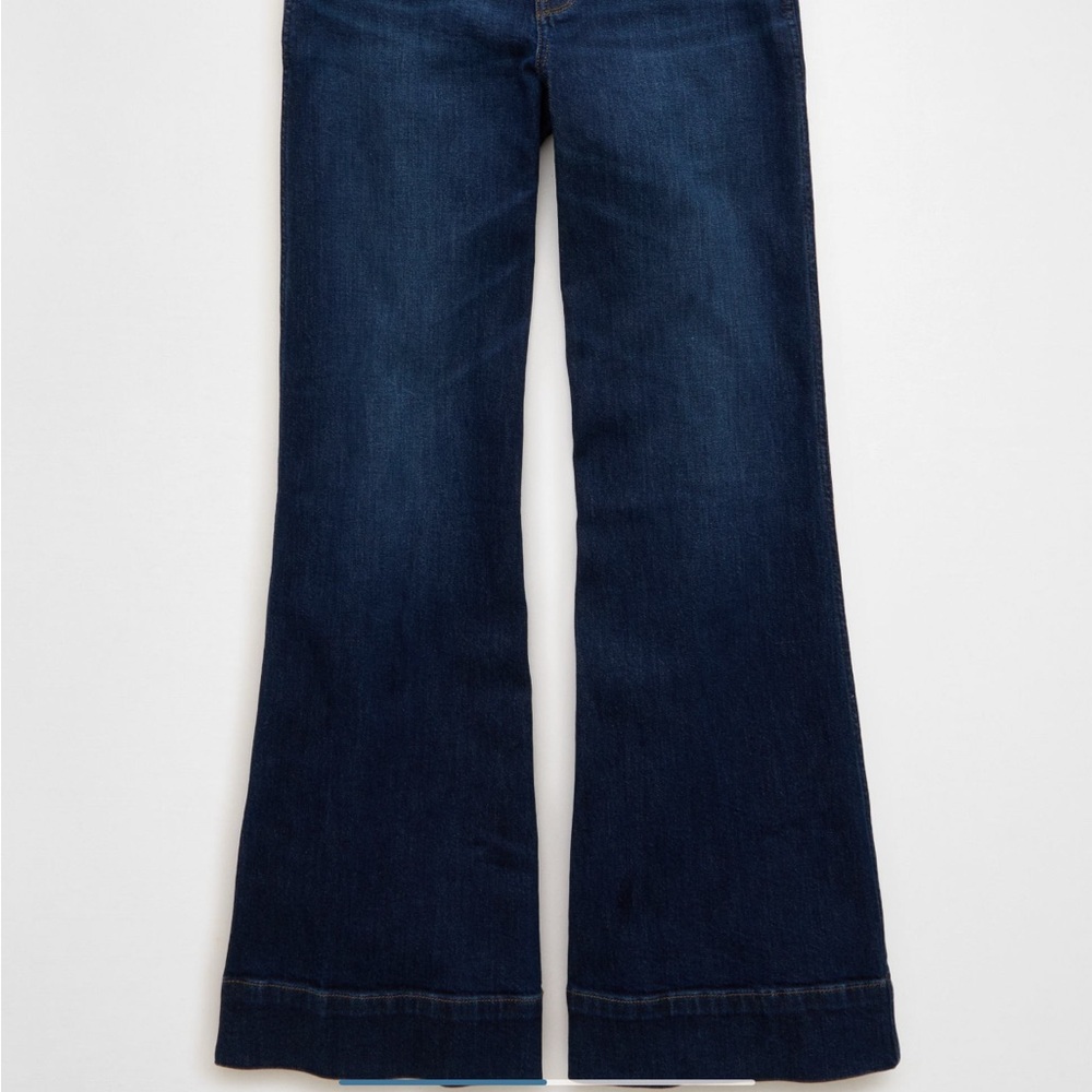 American Eagle AE Classic Blue Flared Women Jeans Size 2 Regular